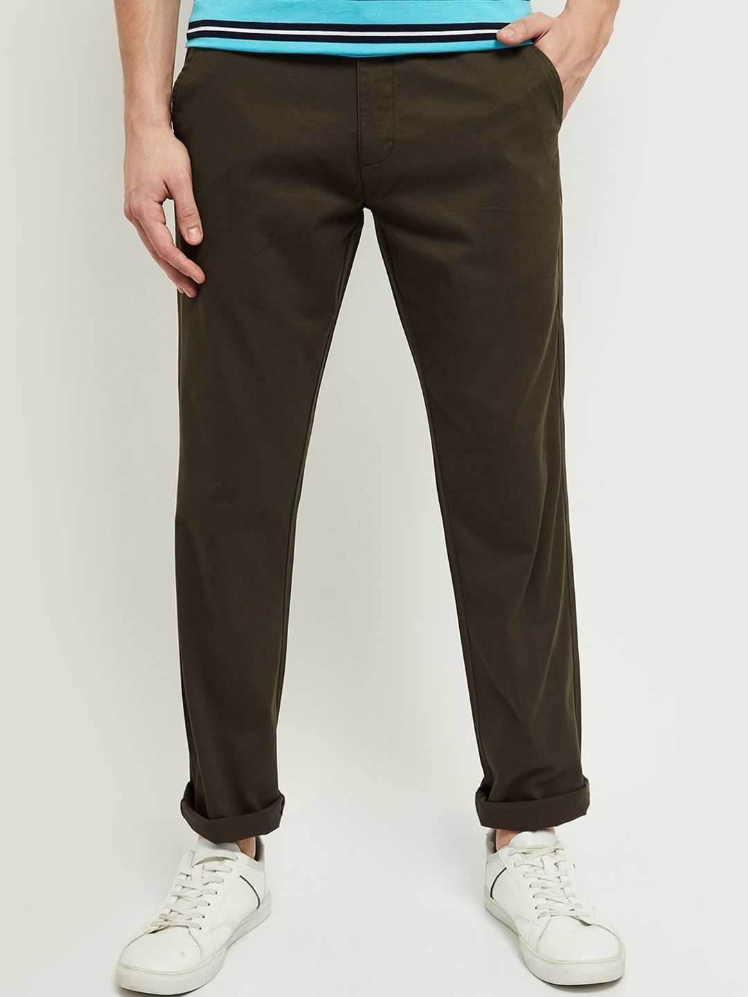

max Men Green Trousers