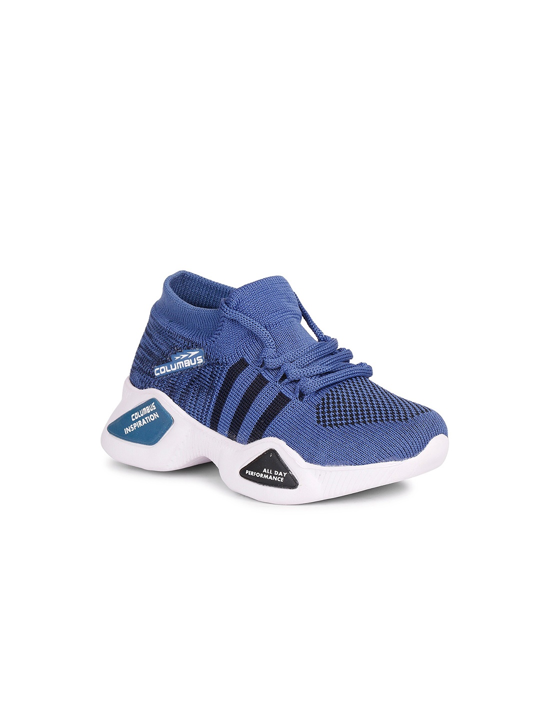 

Columbus Unisex Kids Navy Blue Mesh Running Non-Marking Shoes