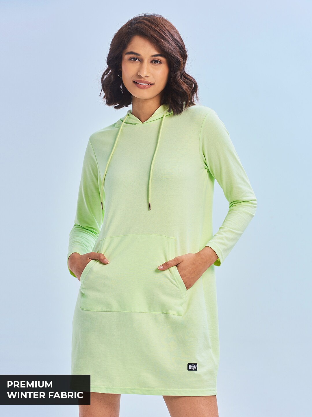 

The Souled Store Fluorescent Green T-shirt Dress