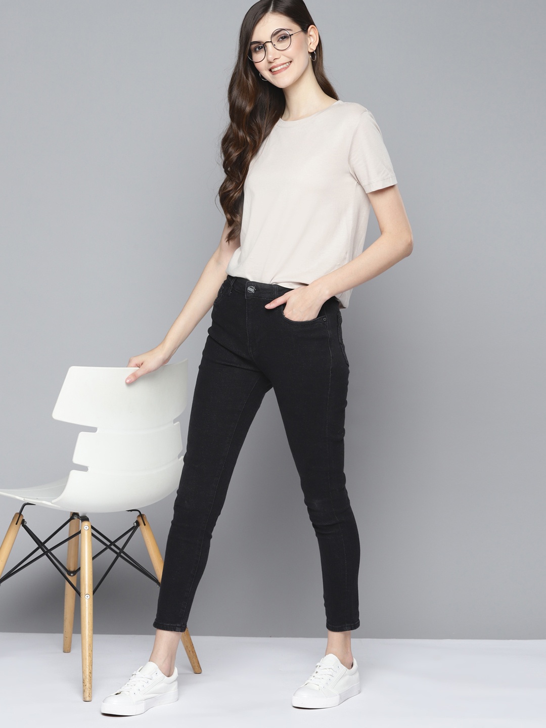 

Mast & Harbour Women Black Skinny Fit Stretchable Jeans