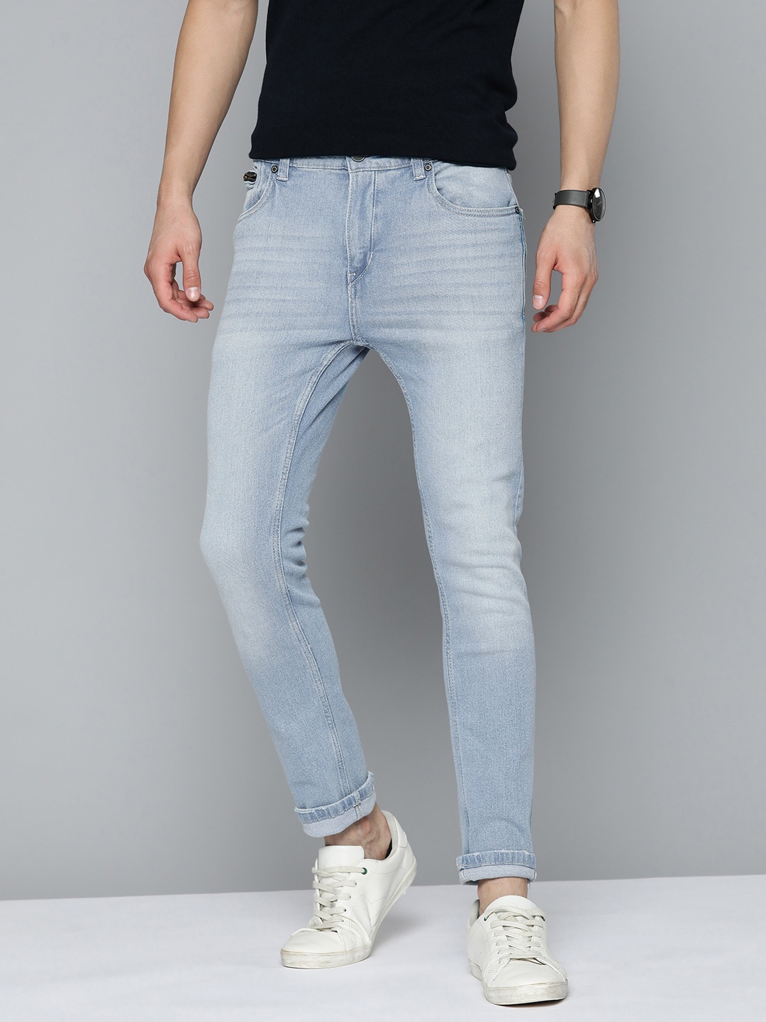 

Mast & Harbour Men Blue Skinny Fit Light Fade Stretchable Jeans