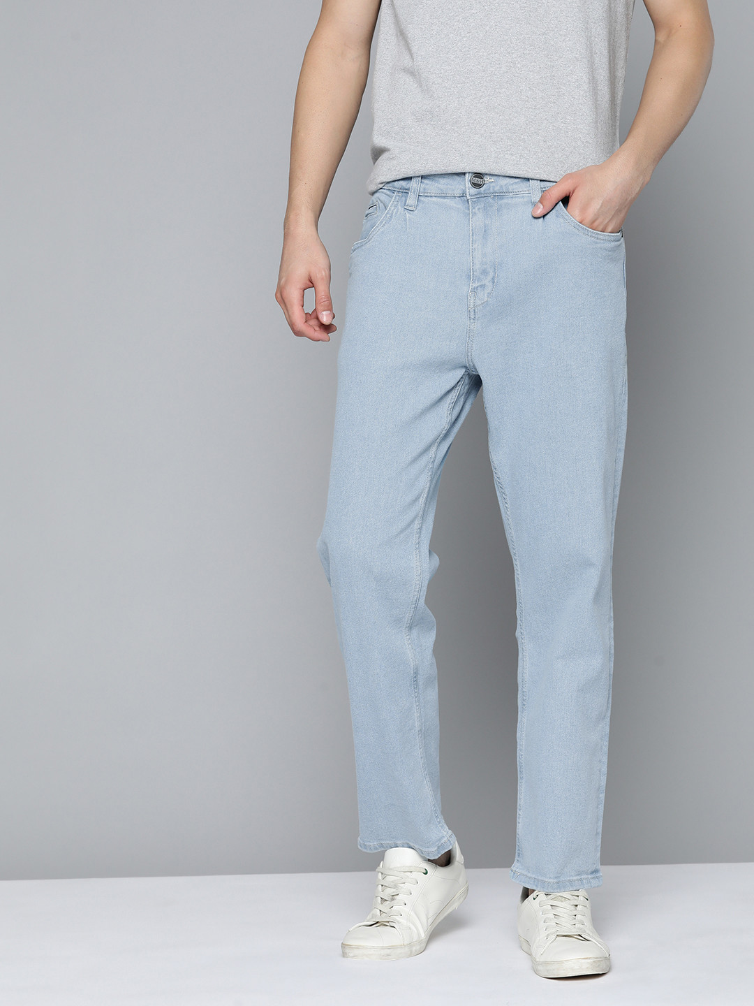 

Mast & Harbour Men Blue Straight Fit Stretchable Jeans