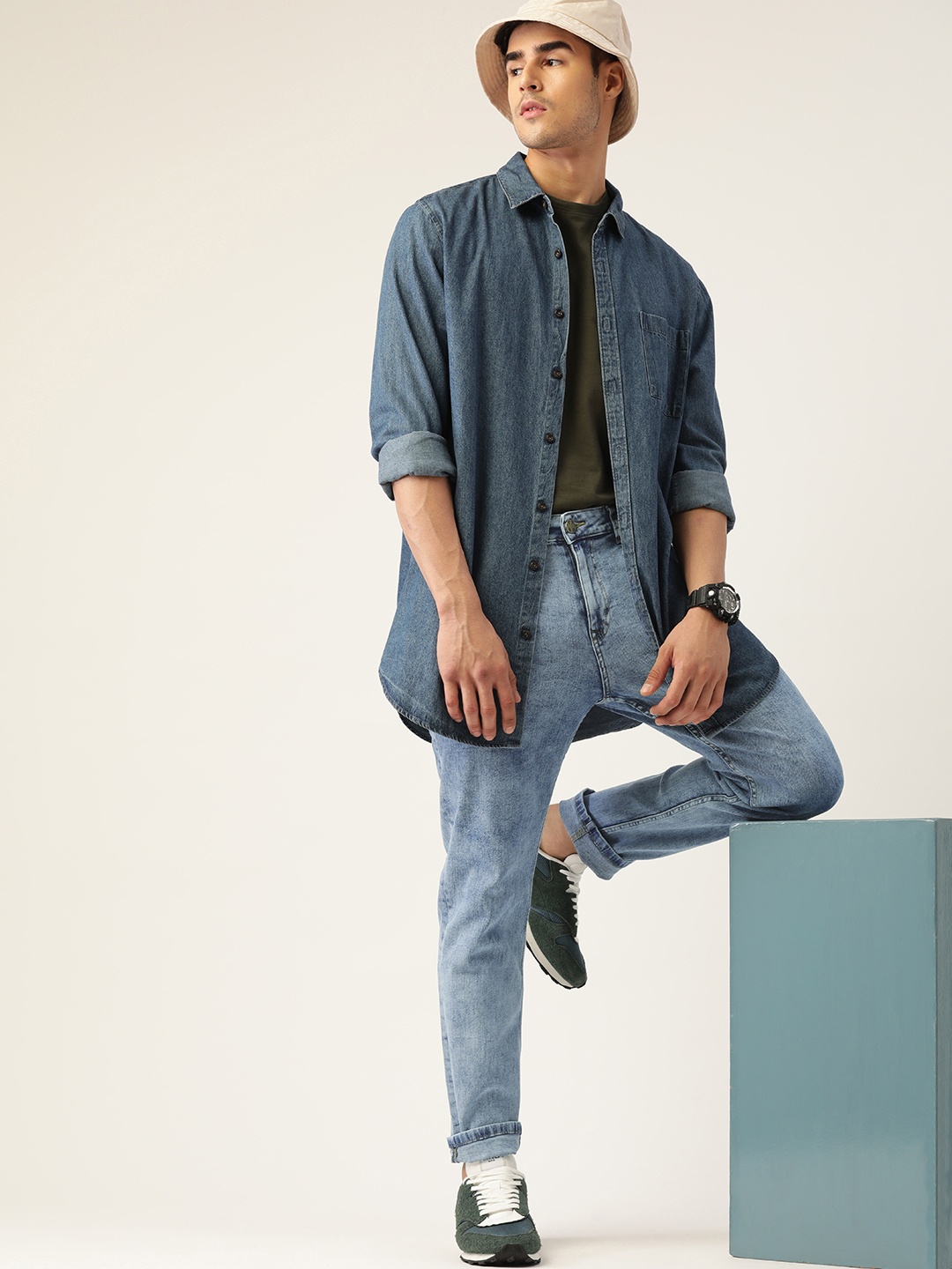 

Kook N Keech Men Blue Slim Tapered Fit Stretchable Jeans