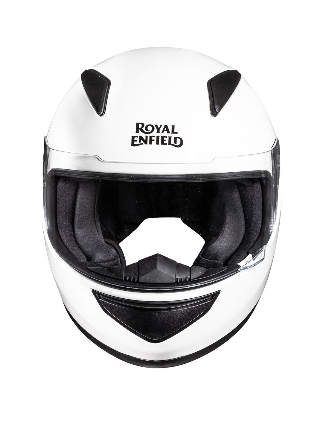 

Royal Enfield Men White & Black Full Face Helmet