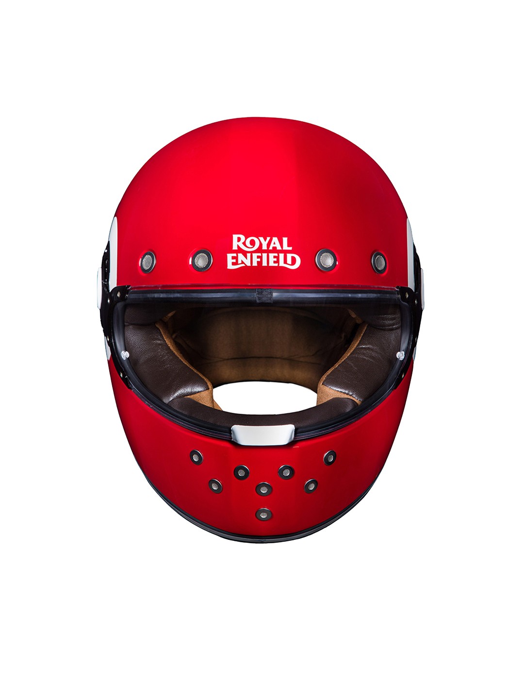 

Royal Enfield Red & White Printed NH44 Lite Full Face Helmet
