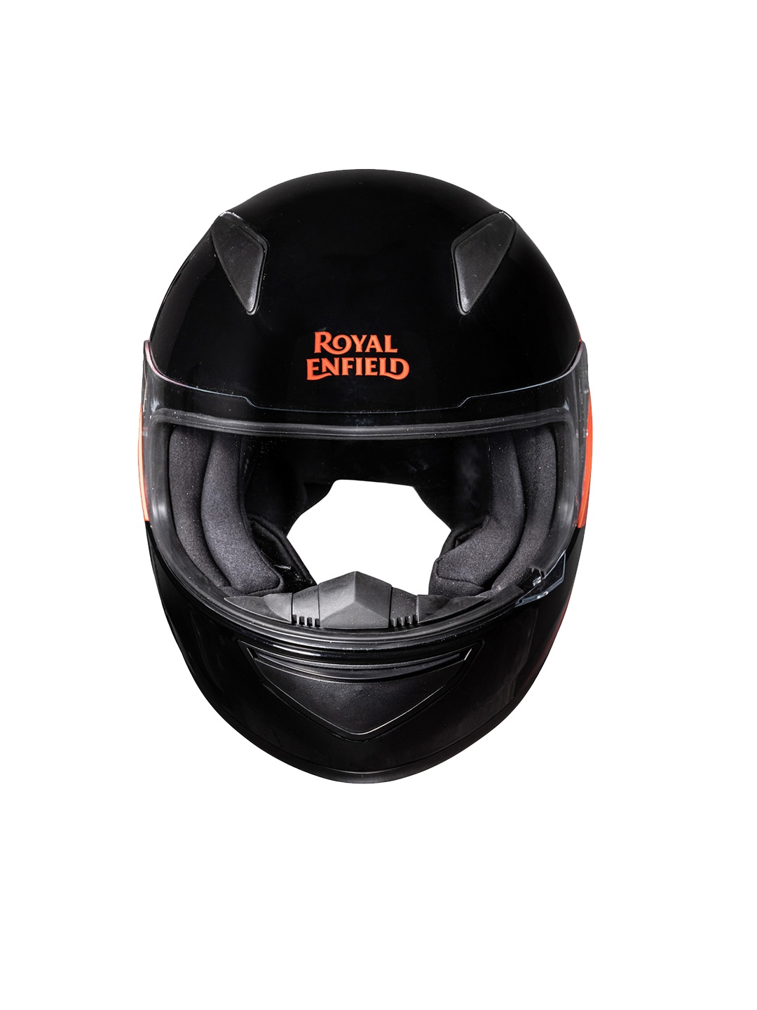 

Royal Enfield Unisex Black & Orange Solid Full Face Helmet