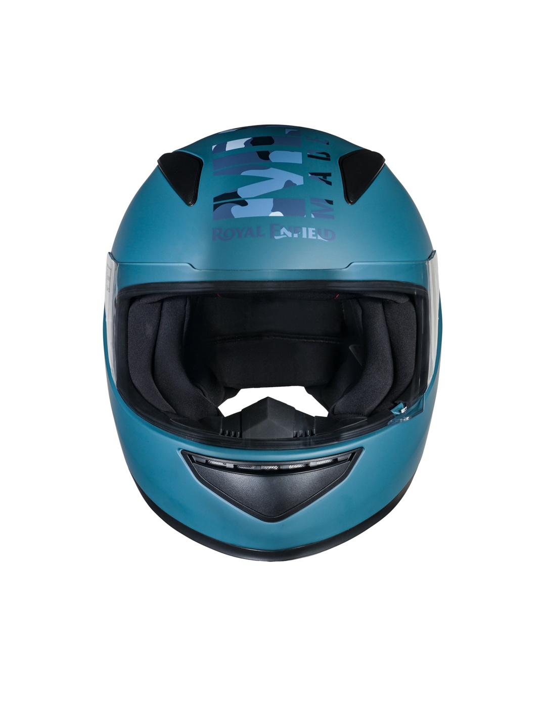 

Royal Enfield Blue Solid Full Face Helmet