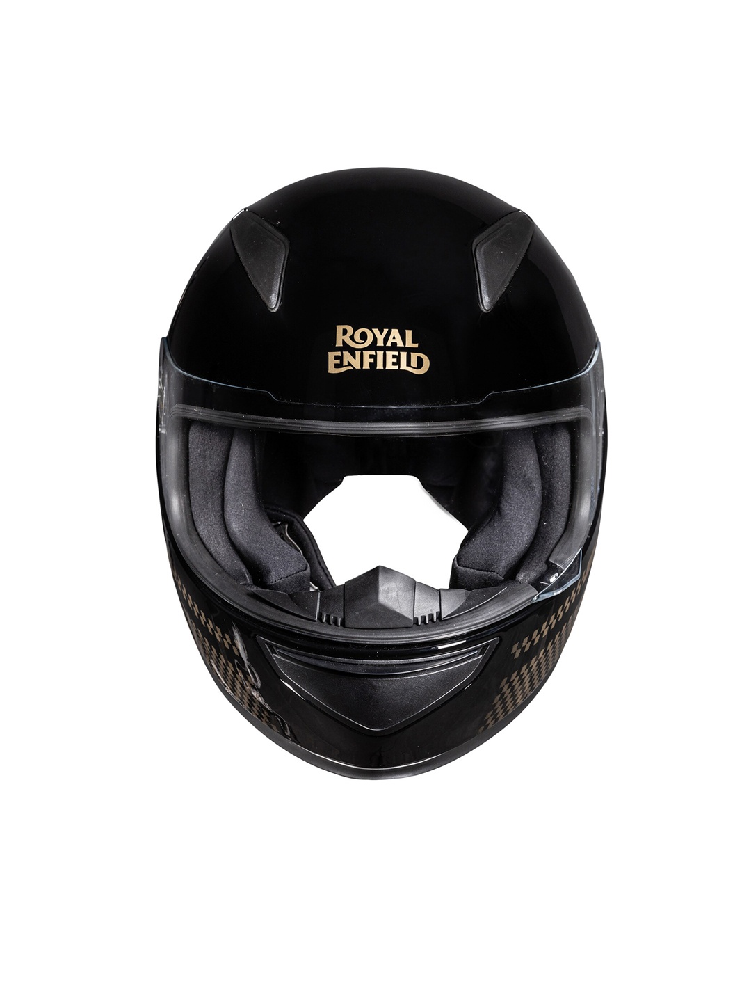 

Royal Enfield Black Solid Full Face Street Prime Divider Helmet