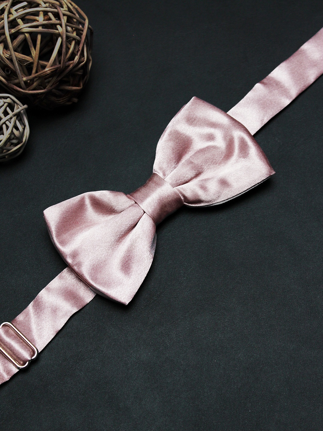 

PELUCHE Men Pink & Blue Cotton Bow Tie