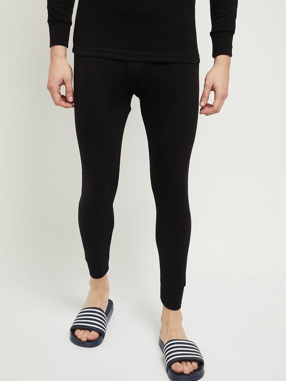 

max Men Black Slim Fit Lounge Pants
