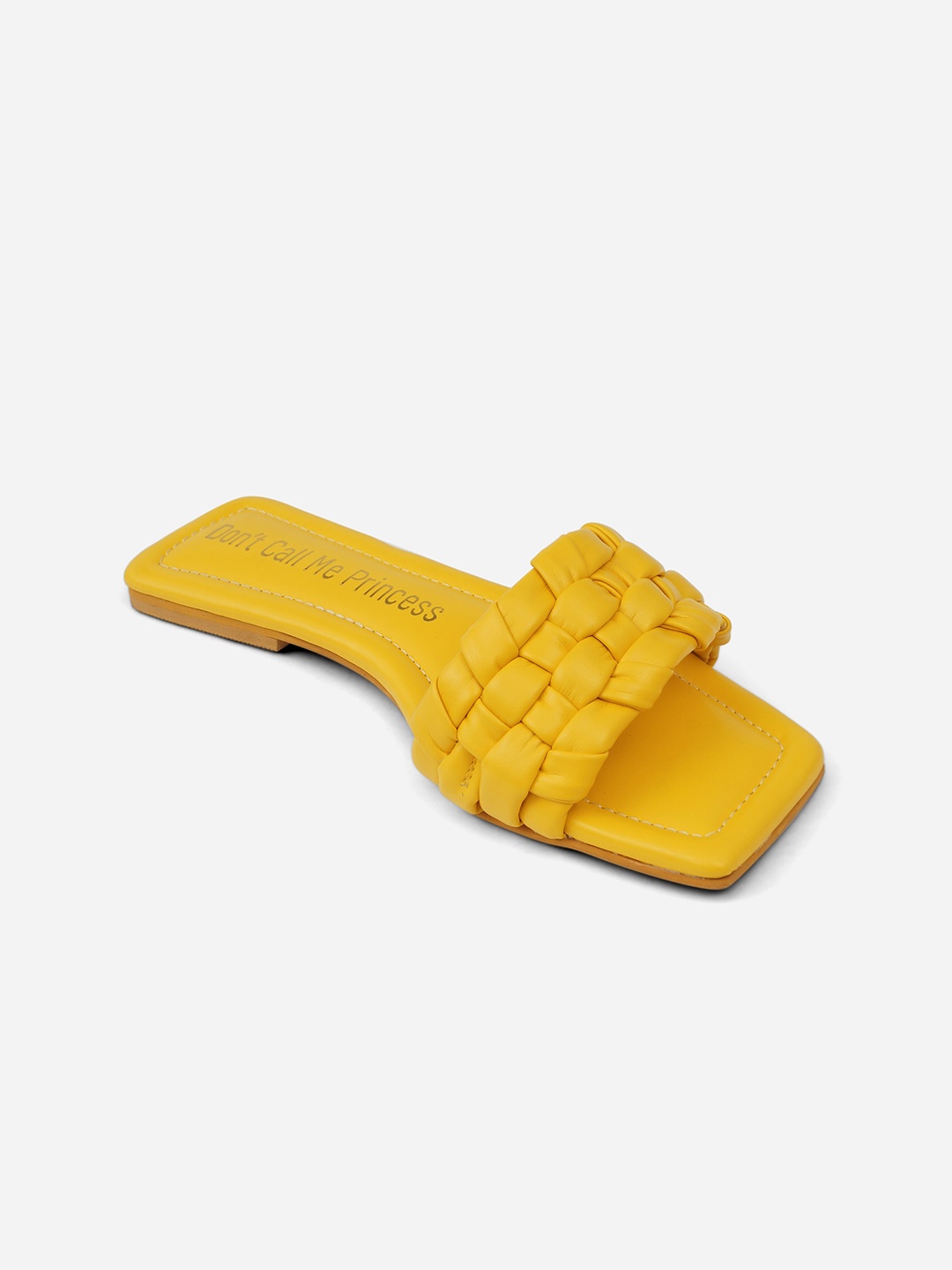 

Don't Call Me Princess Women Yellow Open Toe Flats