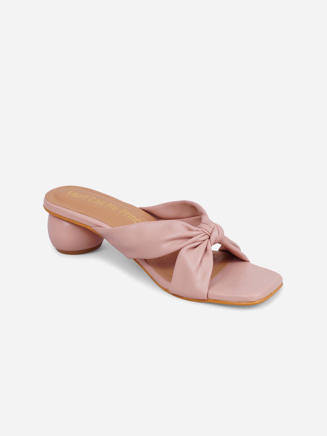 

Don't Call Me Princess Peach-Coloured Block Sandals