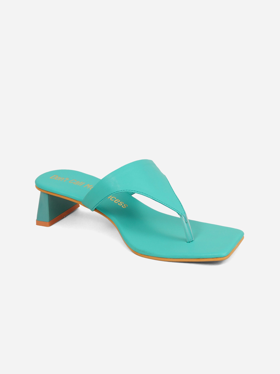 

Don't Call Me Princess Teal Block Sandals