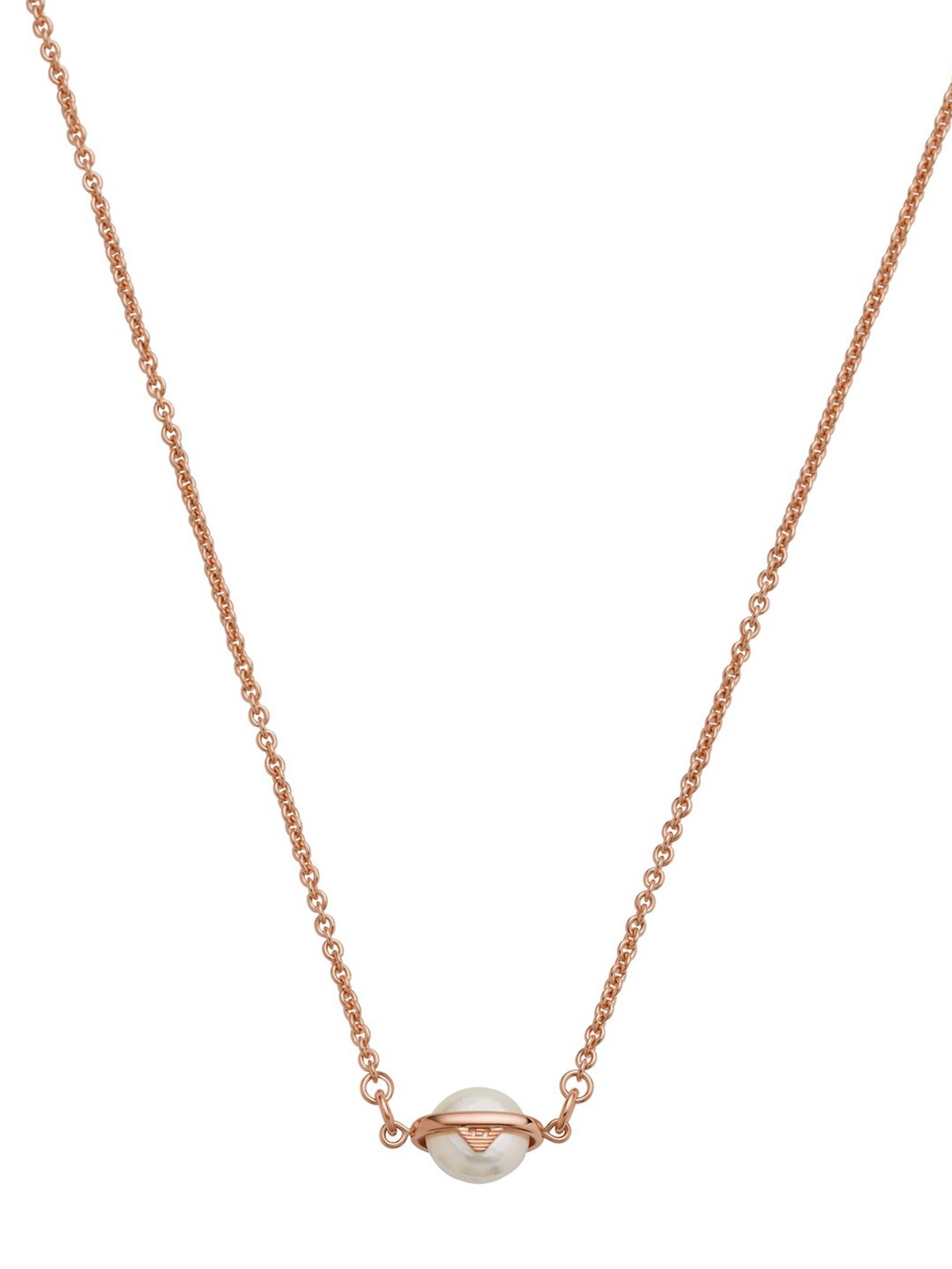 

Emporio Armani Rose Gold & White Sterling Silver-Plated Pearl Necklace