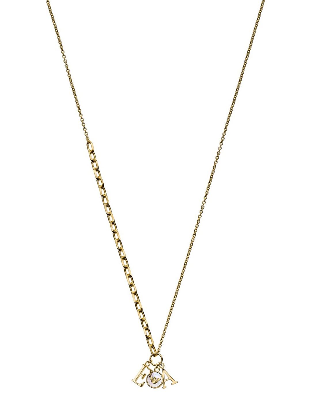 

Emporio Armani Silver-Toned & Gold-Plated Essential Chain