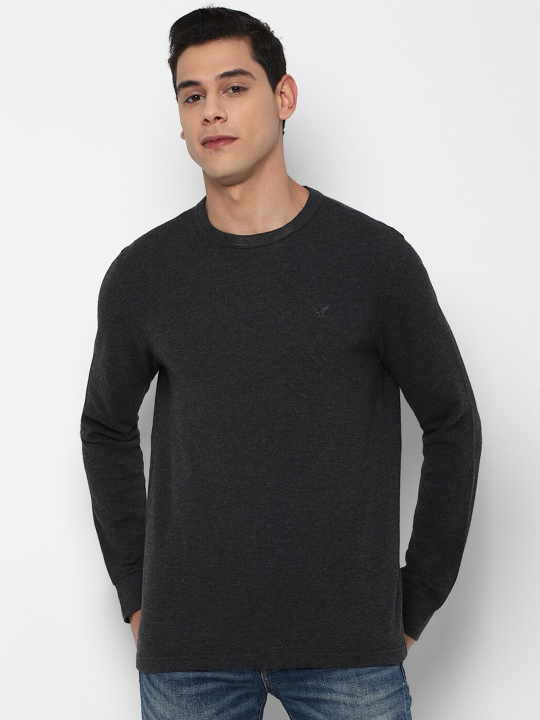 

AMERICAN EAGLE OUTFITTERS Men Charcoal T-shirt