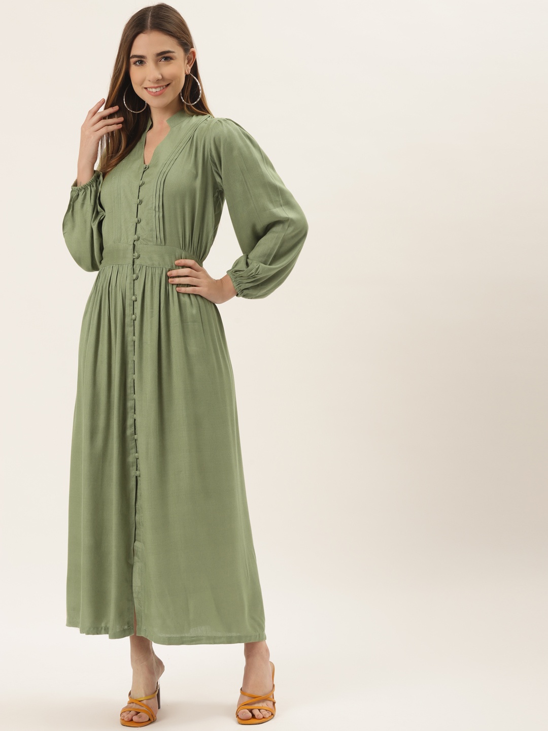 

Alsace Lorraine Paris Green Maxi Dress