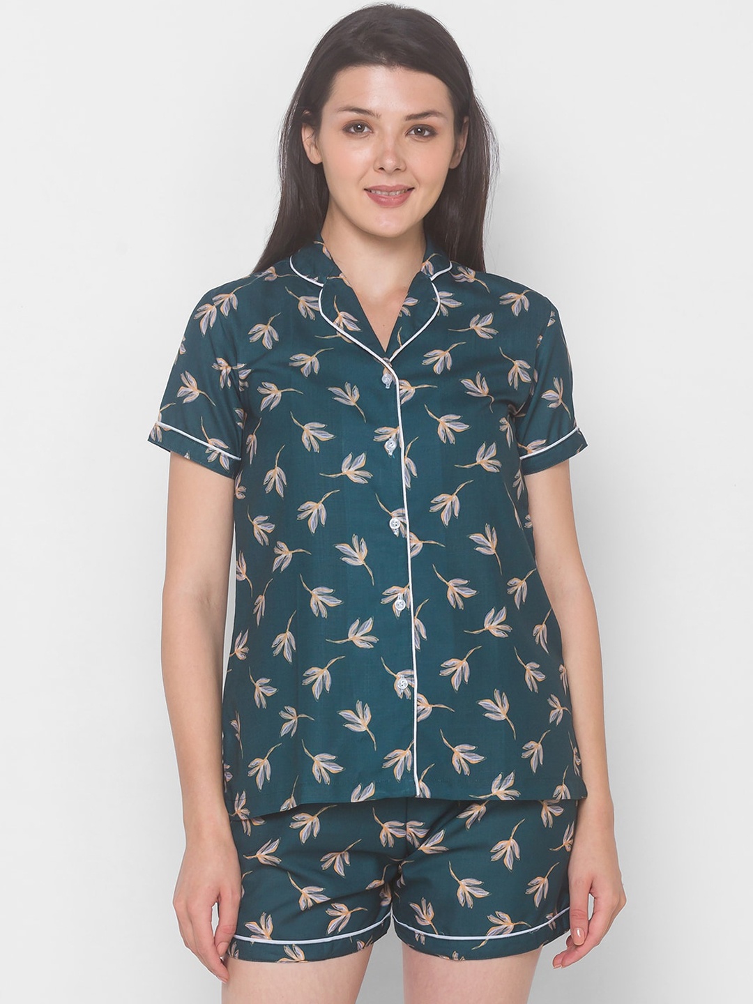 

FashionRack Women Printed Night suit, Green