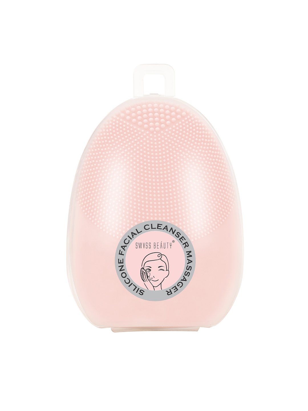 

SWISS BEAUTY Silicone Facial Cleanser Massager - Pink