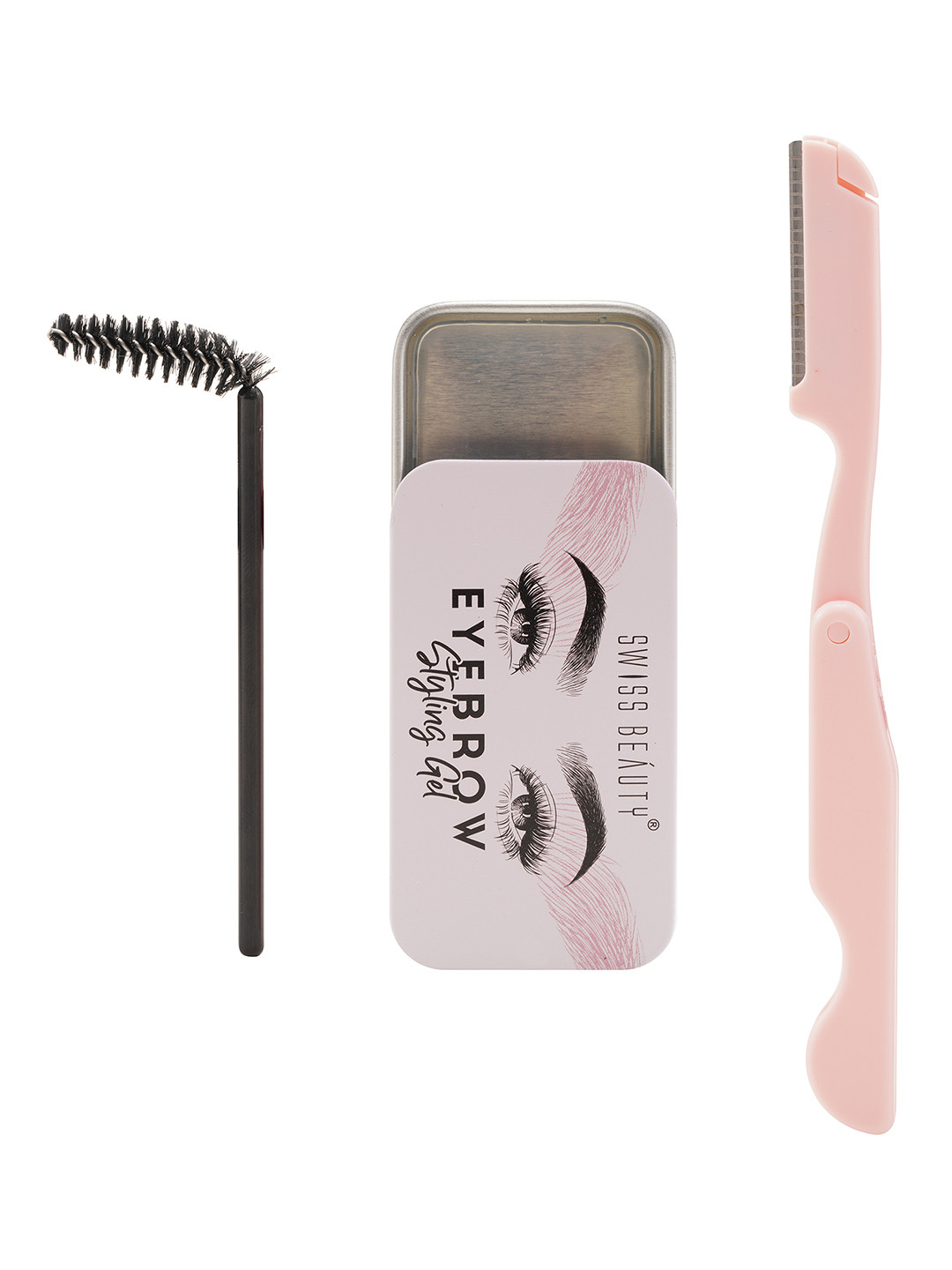 

SWISS BEAUTY Eyebrow Styling Gel Kit, Black