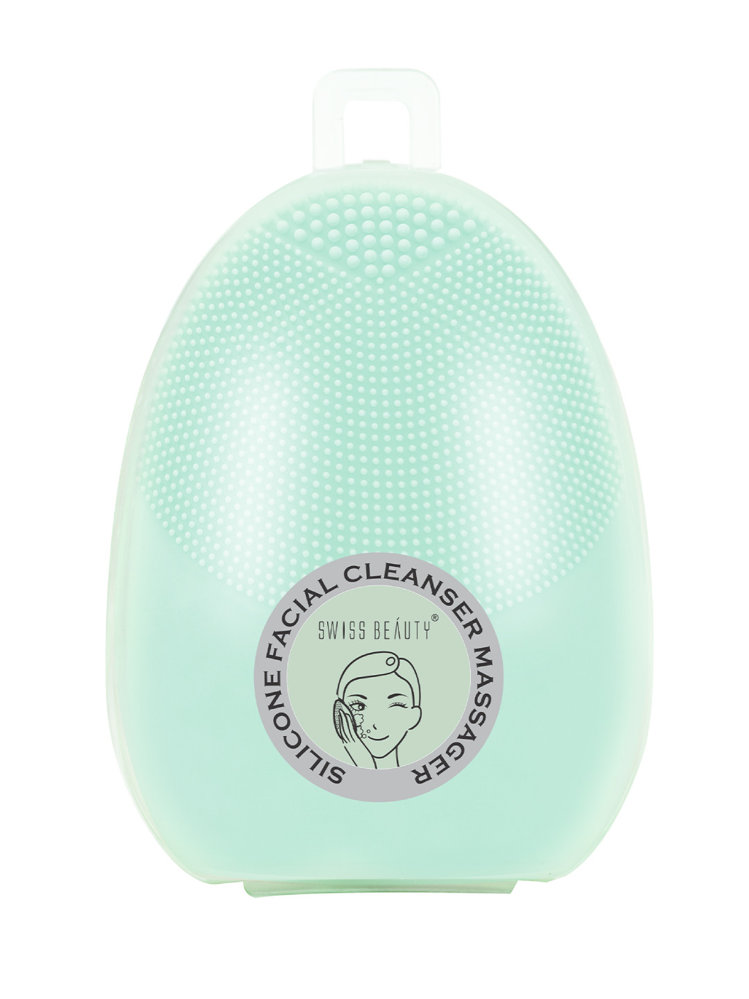 

SWISS BEAUTY Silicone Facial Cleanser Massager - Green
