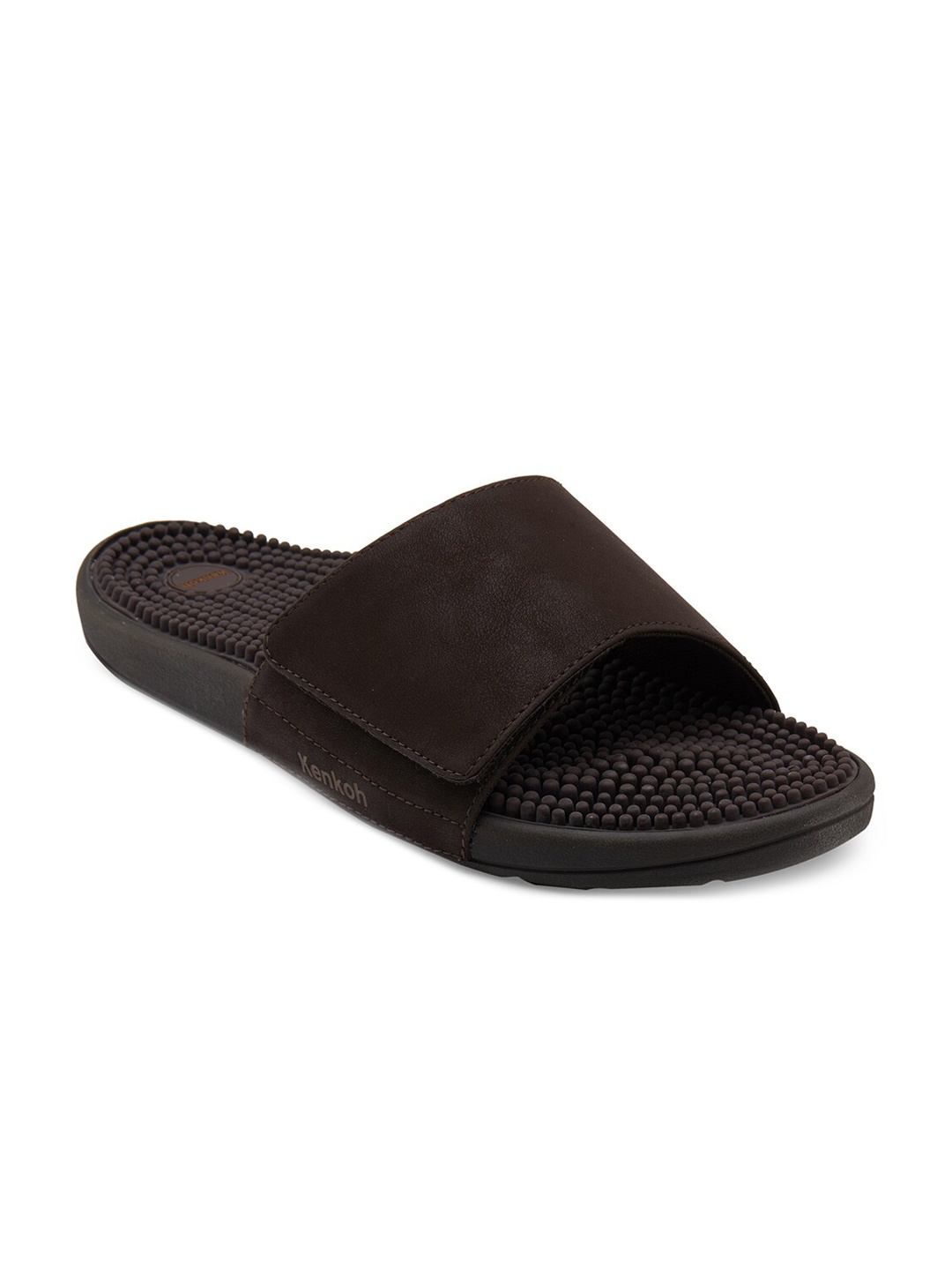 

Kenkoh Men Brown Open Toe Flats