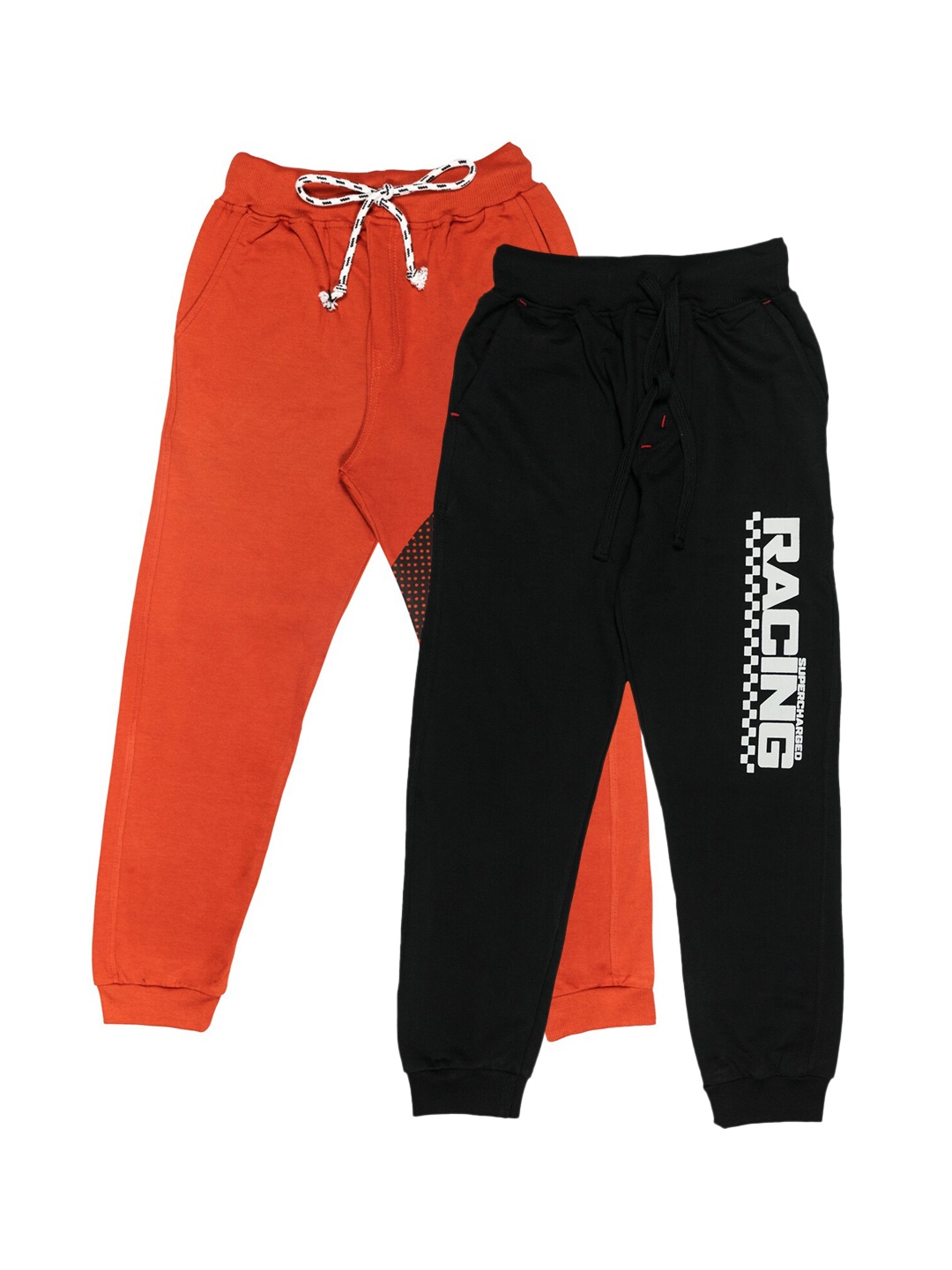 

Todd N Teen Boys Pack Of 2 Printed Pure Cotton Joggers, Rust