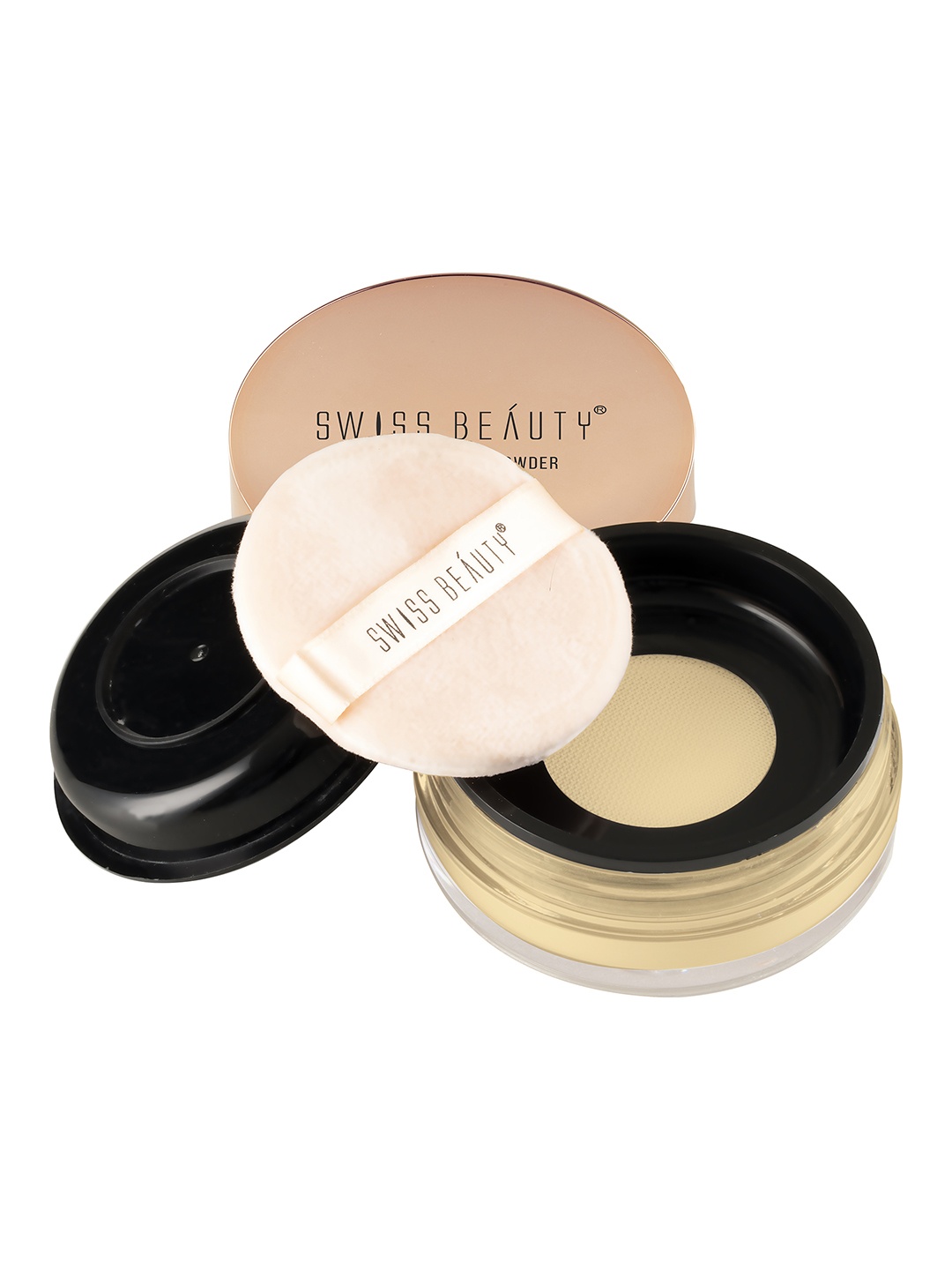 

SWISS BEAUTY Ultra Fine Matte Loose Finish Powder - Banana Powder, Beige
