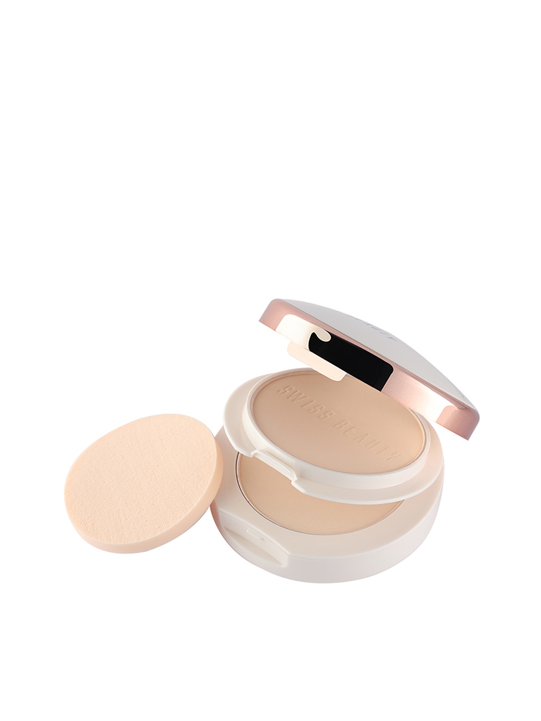 

SWISS BEAUTY Oil-Control 2-in-1 Compact Powder - Light Medium, Nude