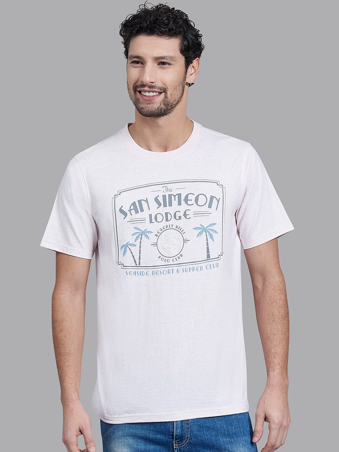 

Beverly Hills Polo Club Men White Printed T-shirt