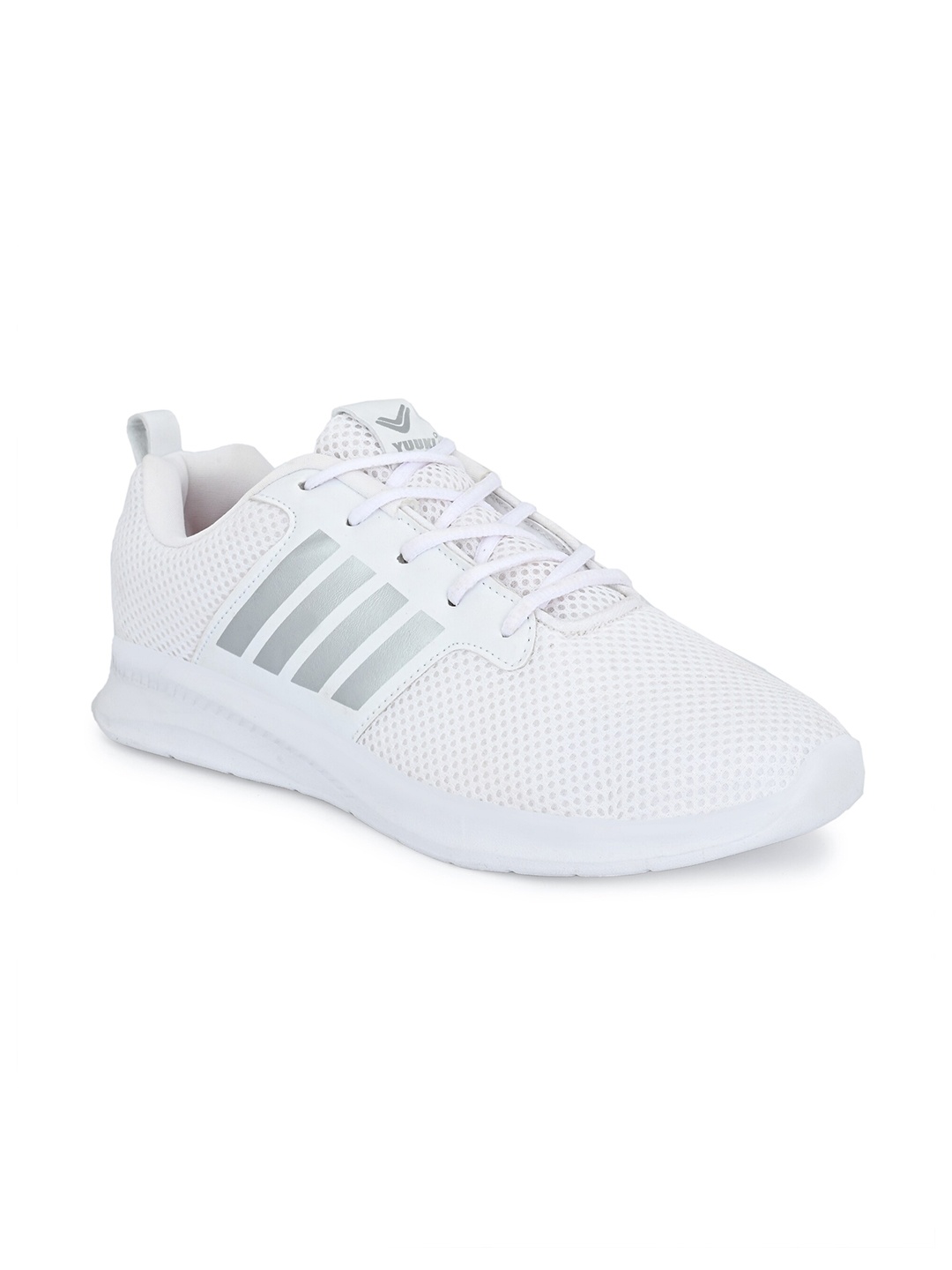 

Yuuki Men White Mesh Running Shoes