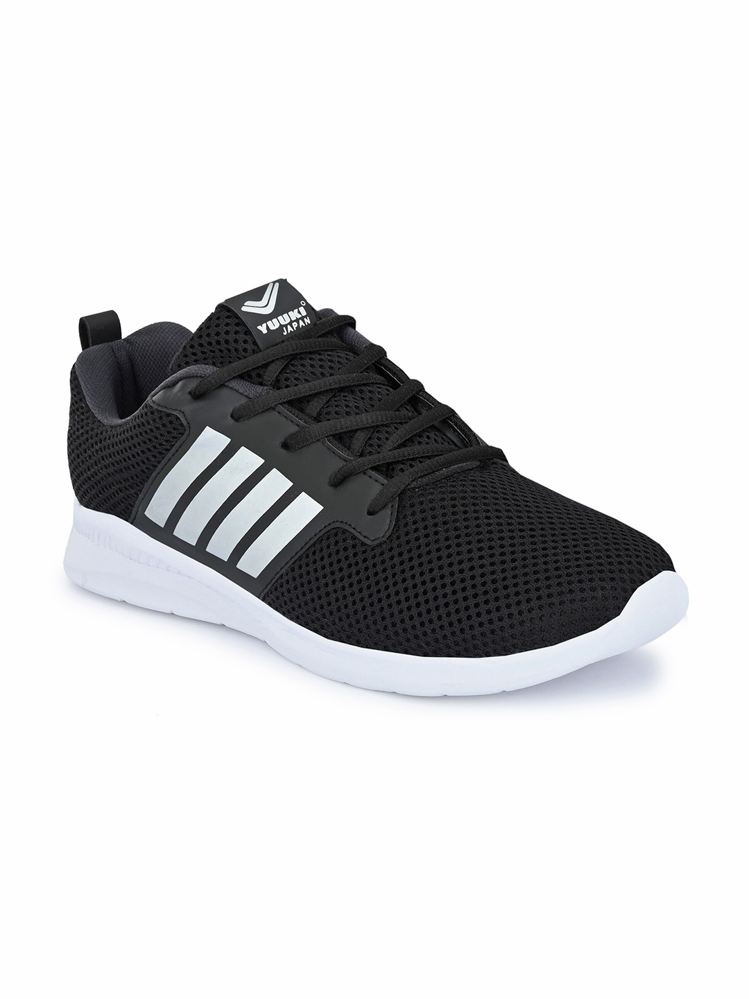 

Yuuki Men Black Mesh Running Non-Marking Shoes