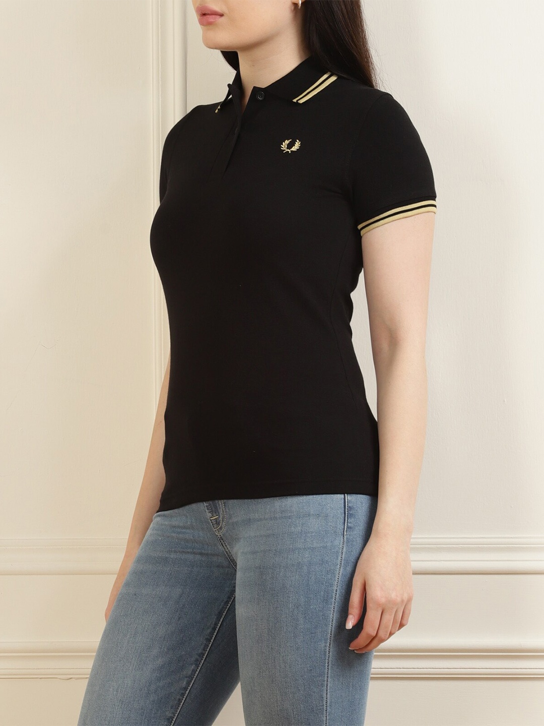 

Fred Perry Black Pure Cotton Top