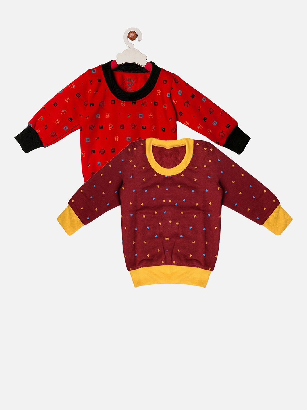 

TINY HUG Boys Pack Of 2 Assorted Printed Sweatshirt