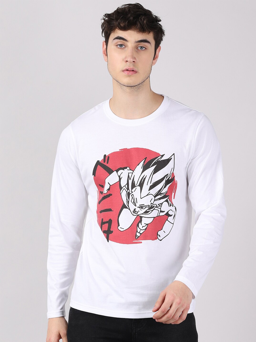 

Bushirt Men White Typography Printed Pure Cotton T-shirt