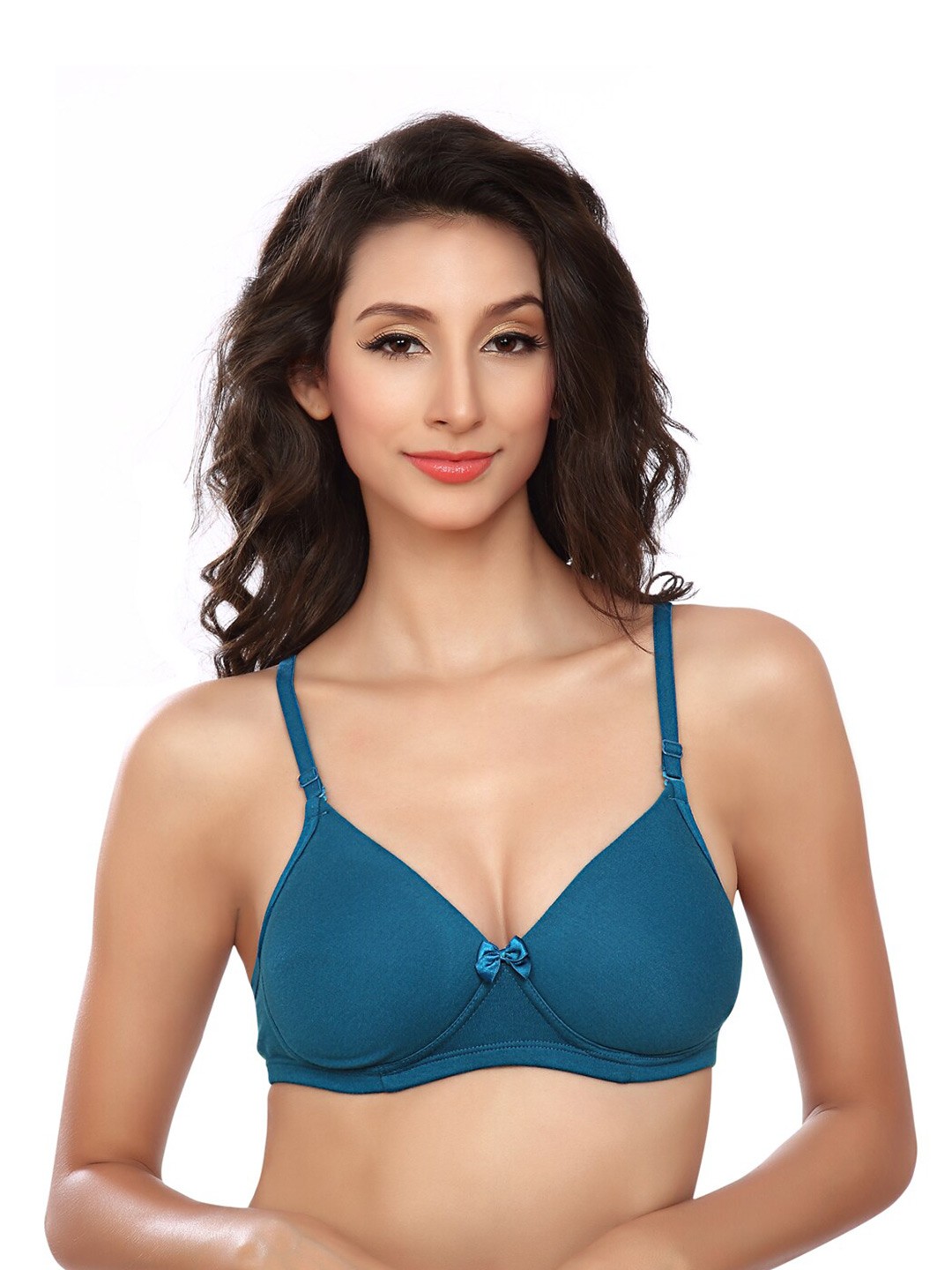 

Lady Love Blue Lightly Padded T-shirt Bra