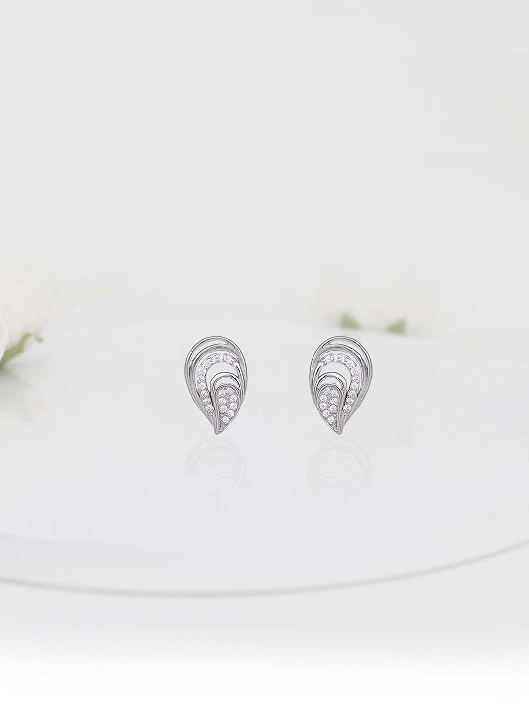 

GIVA 925 Sterling Silver Rhodium Plated Zircon Sparkling Drop Earrings