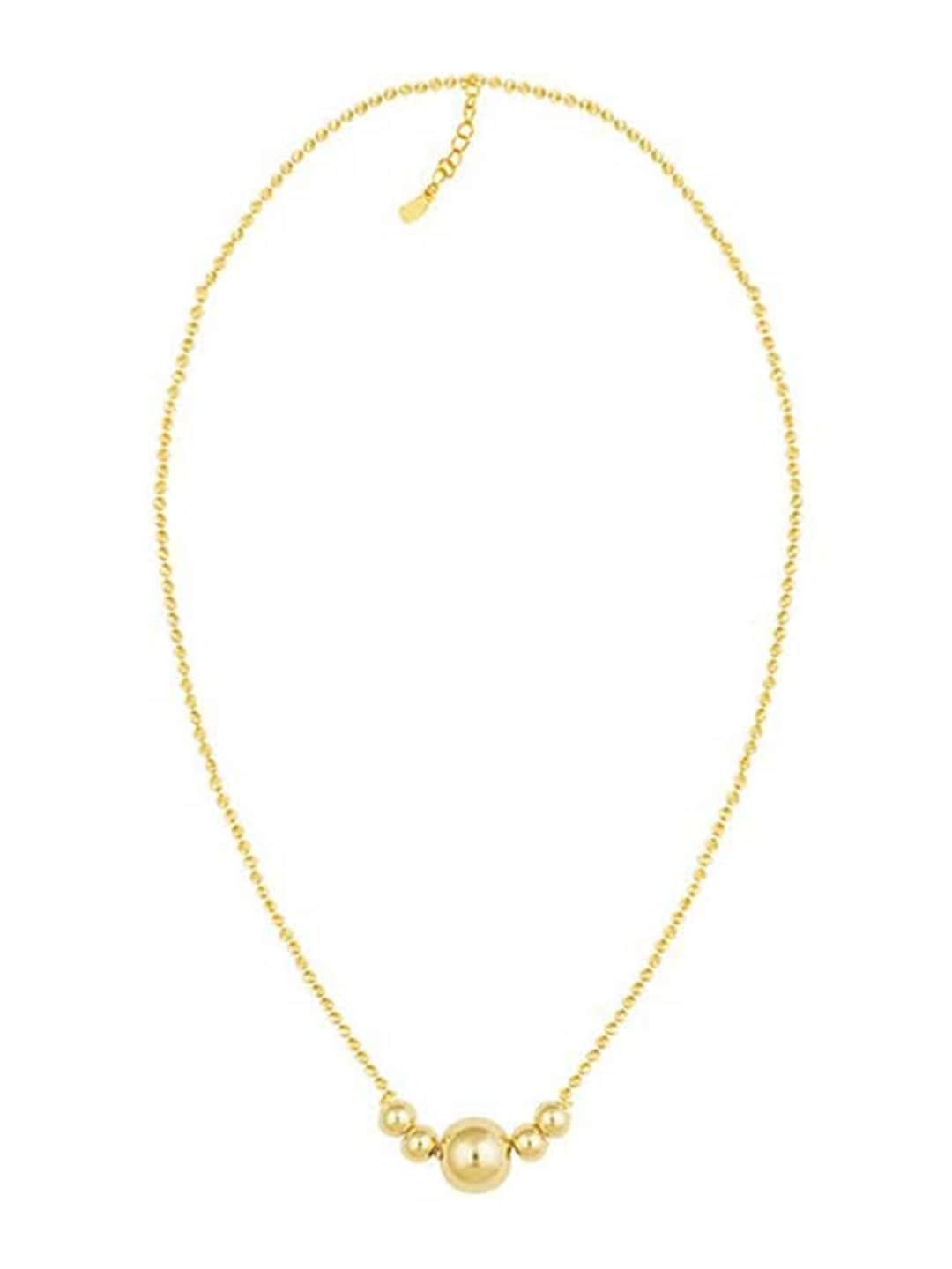 

GIVA 925 Sterling Silver 18k Gold Plated Beaded Ecstacy Necklace