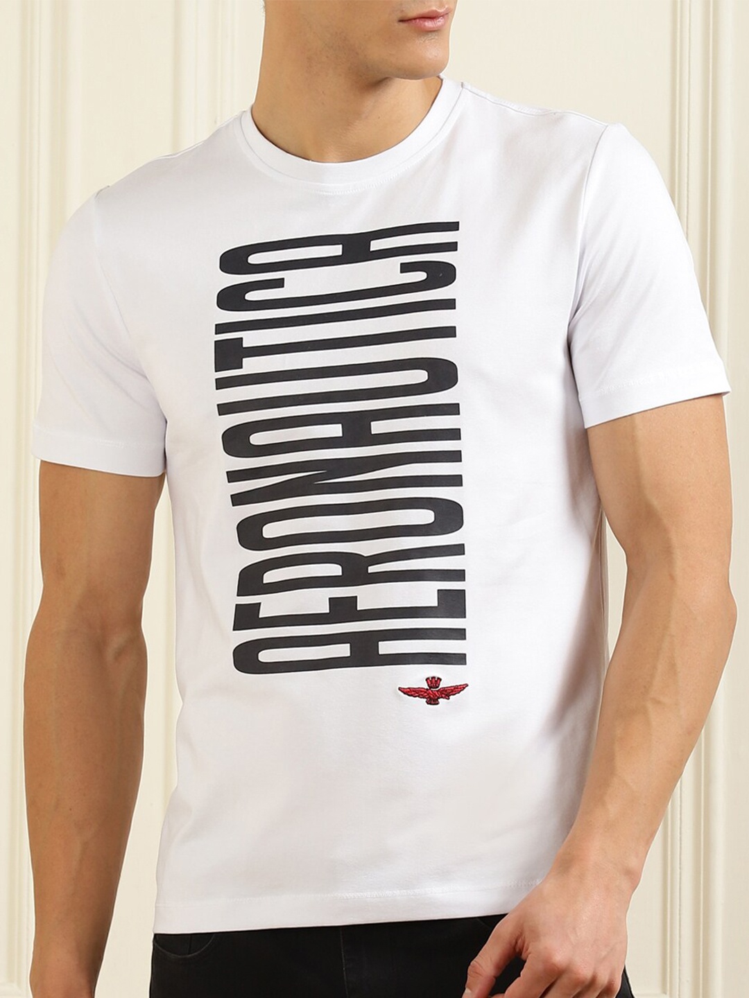 

Aeronautica Militare Men White Printed T-shirt