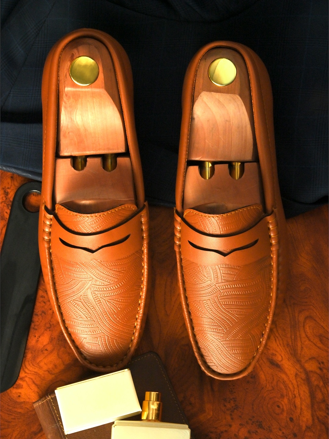 

El Paso Men Tan Formal Loafers