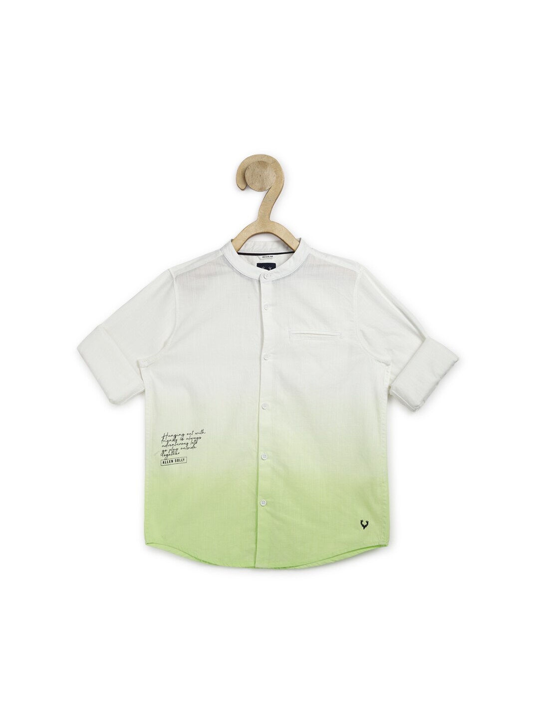 

Allen Solly Junior Boys White Ombre Pure Cotton Casual Shirt