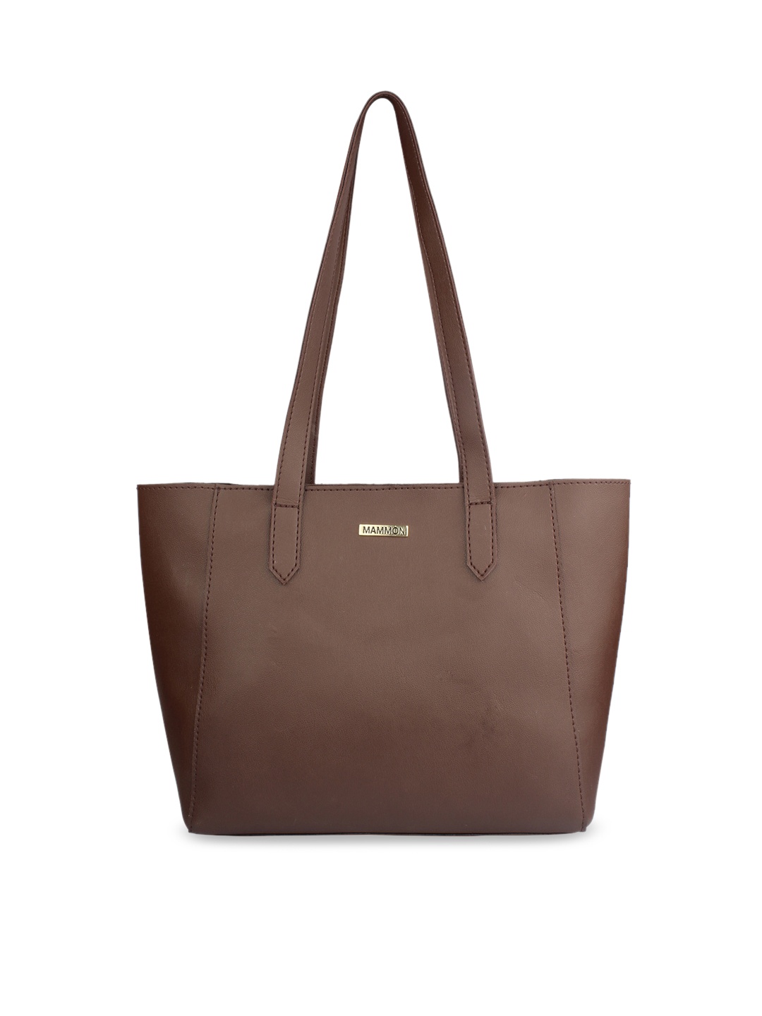 

MAMMON Brown Structured Shoulder Bag