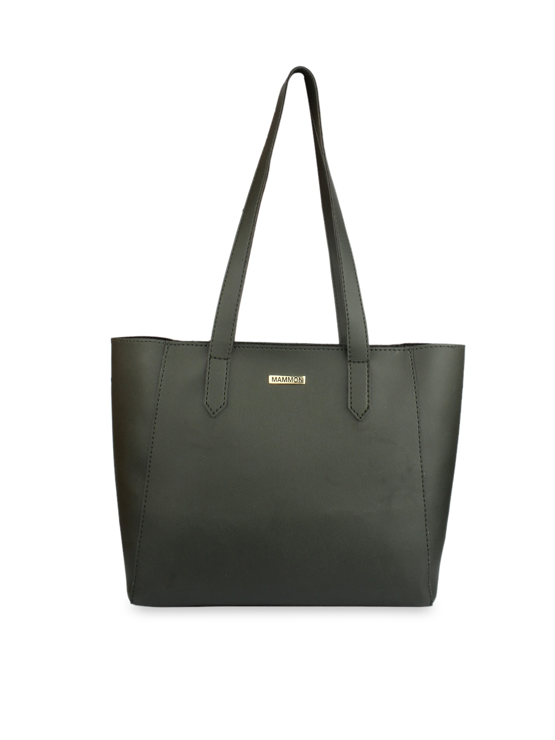 

MAMMON Green Structured Shoulder Bag