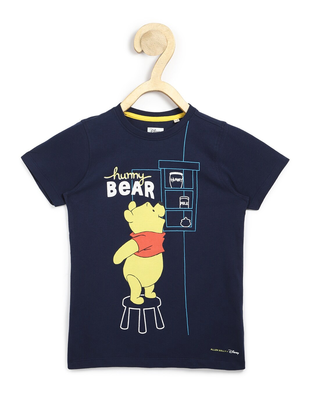 

Allen Solly Junior Boys Navy Blue Typography Printed Applique T-shirt