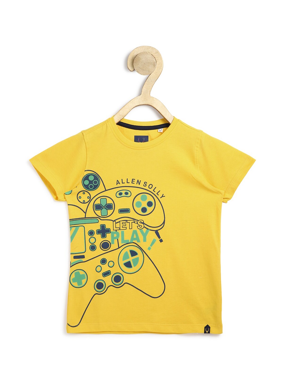 

Allen Solly Junior Boys Yellow Sports Printed T-shirt
