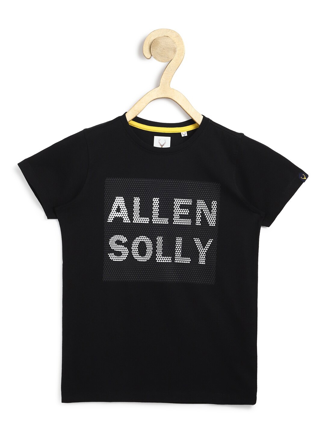 

Allen Solly Junior Boys Black & White Typography Printed T-shirt