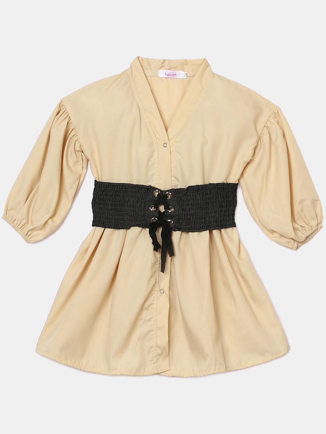 

Hopscotch Girls Beige Dress