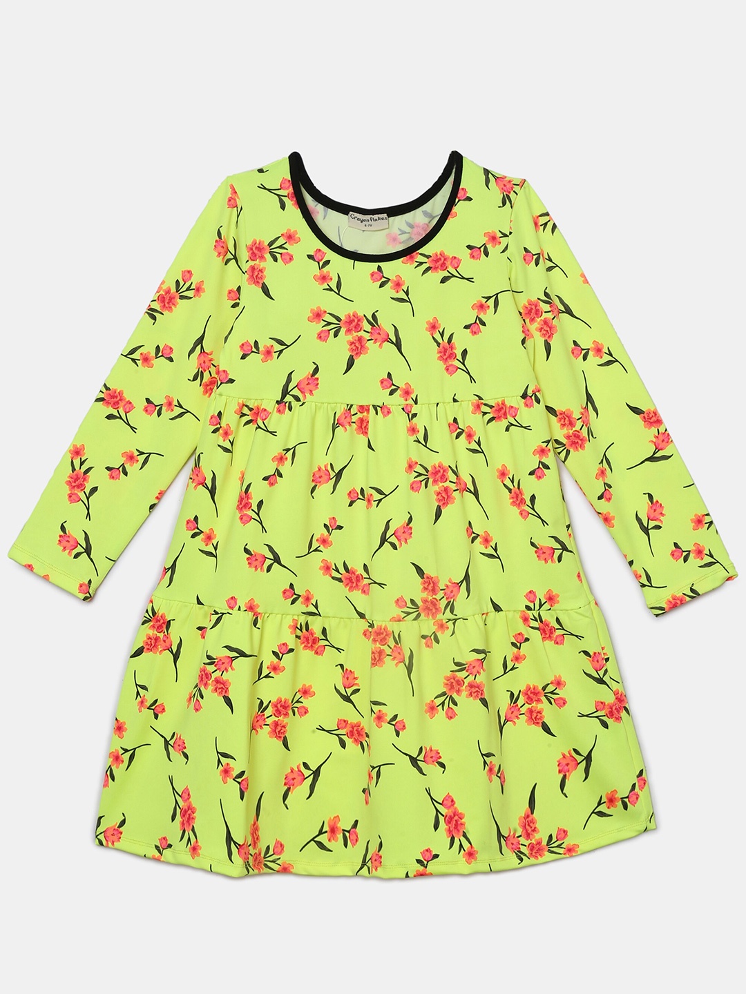 

Hopscotch Girls Green A-Line Dress