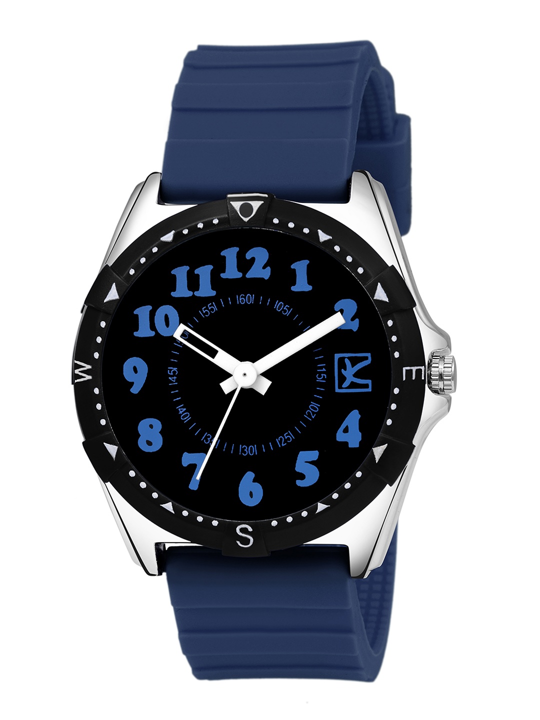 

Kool Kidz Unisex Kids Black Printed Dial & Blue Straps Analogue Watch 044 BK.BL 02