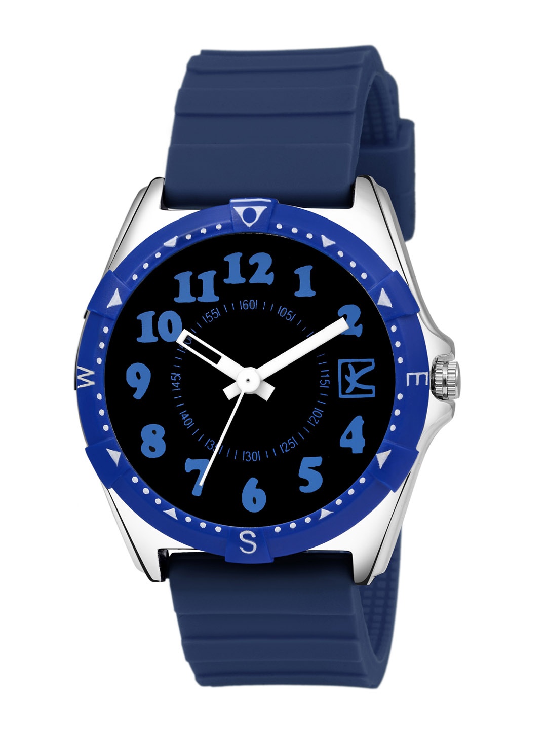 

Kool Kidz Unisex Kids Black Dial & Blue Straps Analogue Watch